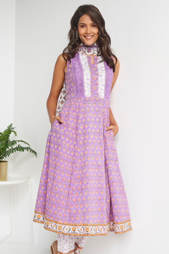 Lilac Floral Suit Set, Lilac, image 5